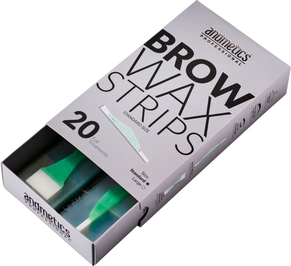 Andmetics Brow Wax Strips Standard 20 Stück