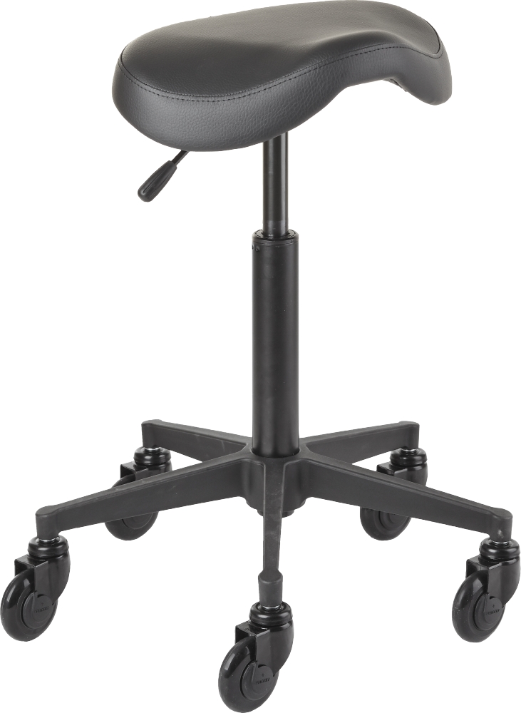 Efa Rollhocker Clic Tec Saddle schwarz M