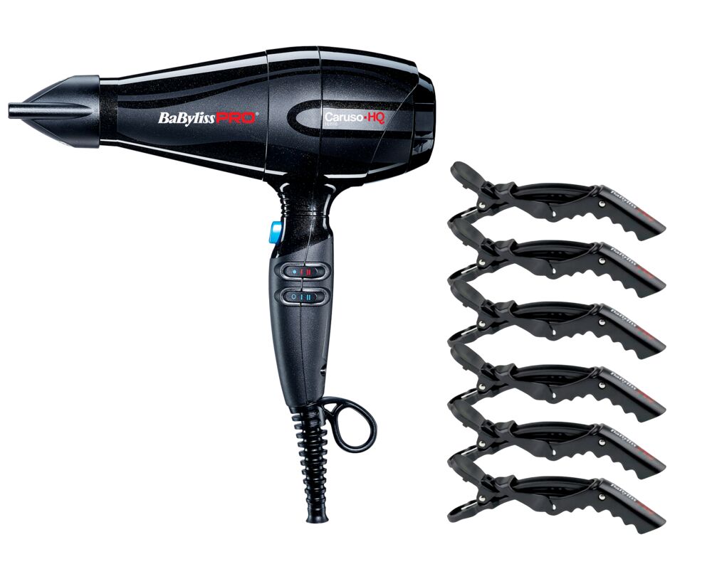babylisspro-foehn-caruso-hq-schwarz-plus-abteilclips-6-stueck