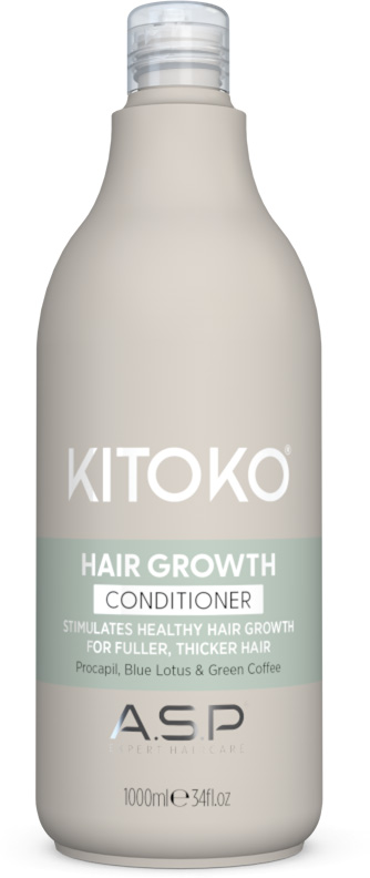 kitoko-hair-growth-conditioner-1000ml-in-beiger-flasche-mit-gruenem-label-fuer-duenner-werdendes-haar