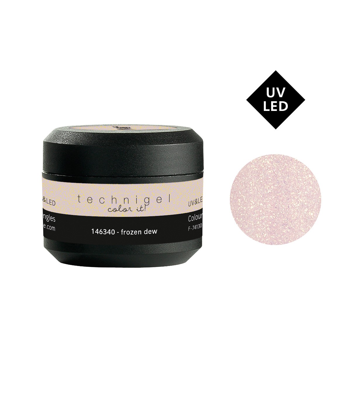 Farbiges UV & LED Gel mit Pailletten / Glitzer 5g