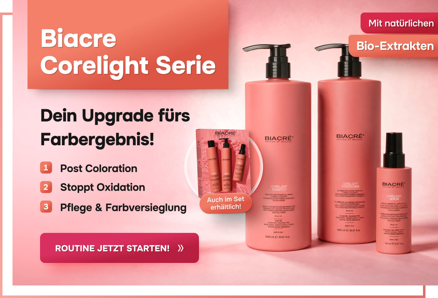 biacre-corelight-serie-mit-shampoo-conditioner-serum-und-set-post-coloration-pflege-fuer-coloriertes-haar-mobil