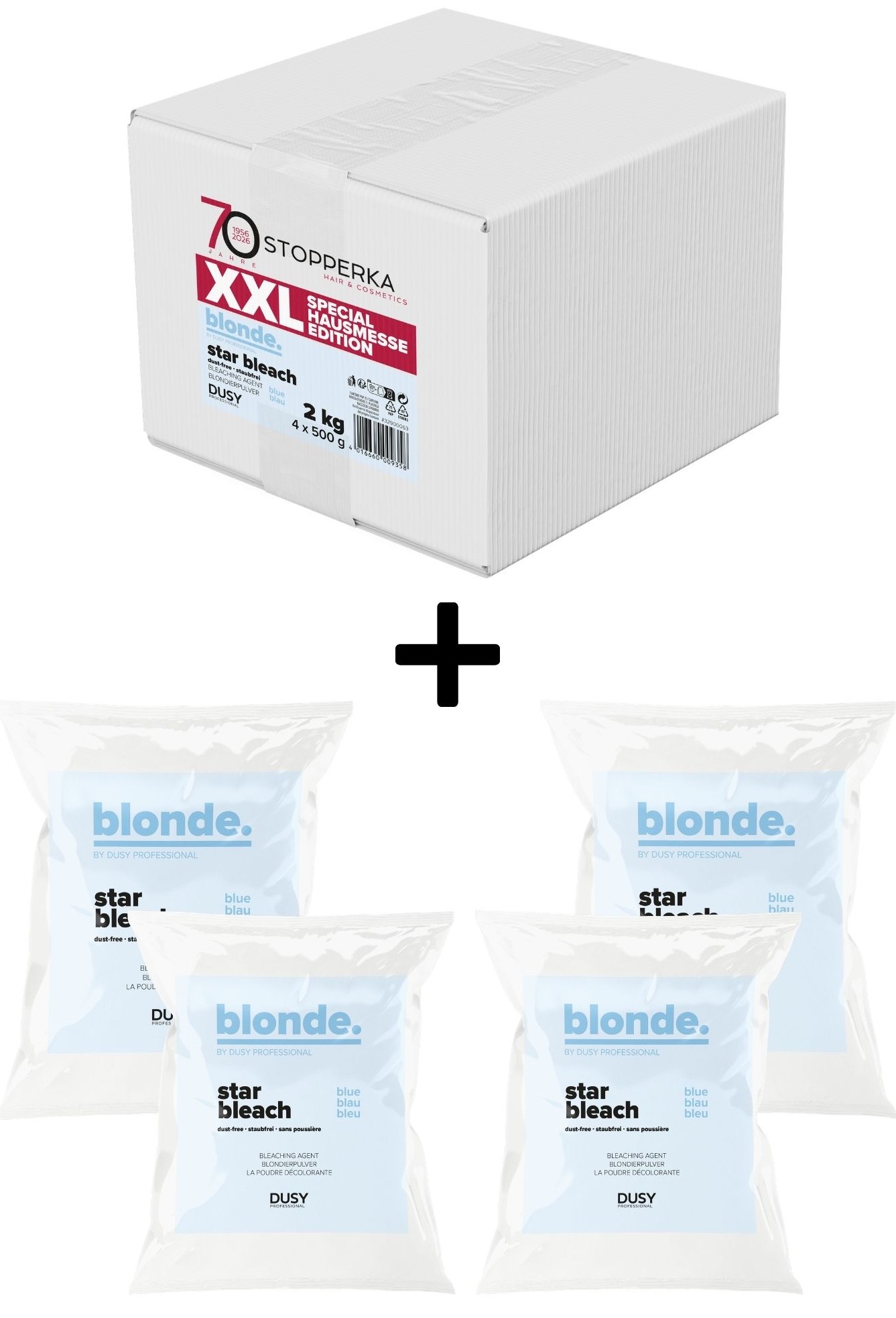 dusy-professional-blonde-star-bleach-xxl-hausmesse-edition-2-kilogramm-mit-vier-beuteln-produktbild
