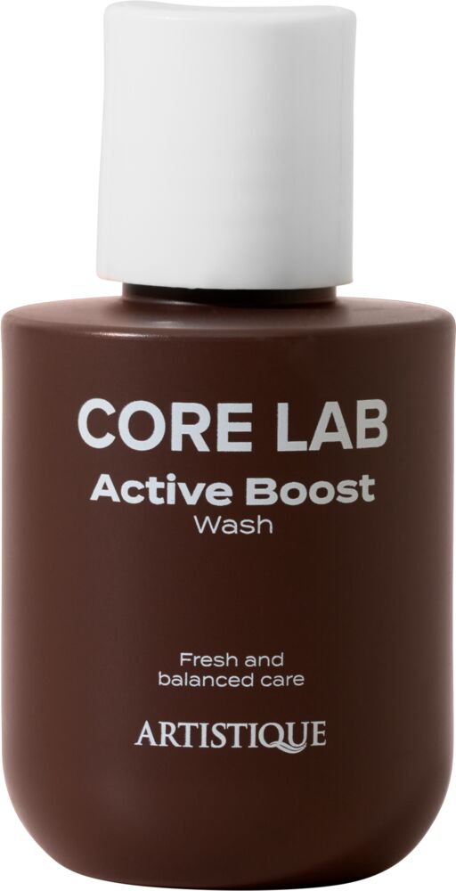 artistique-core-lab-active-boost-wash-flasche-haarpflege-fuer-hair-und-body-in-dunkelbraun-mit-weissem-deckel-50ml