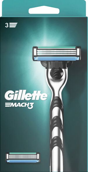 Gillette Mach3  Rasierer mit 2 Klingen