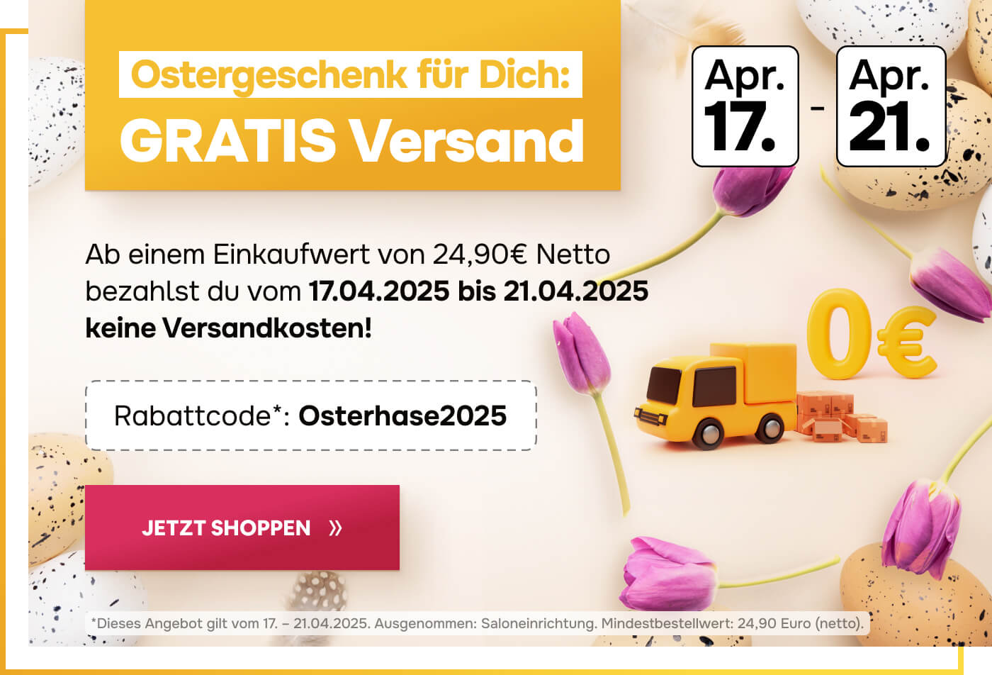 Osteraktion Stopperka versandkostenfrei