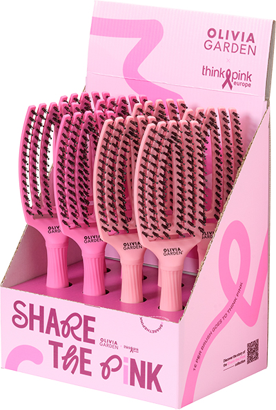 Olivia Garden Fingerbrush Bürsten: "Think Pink" (Edition gegen Brustkrebs)