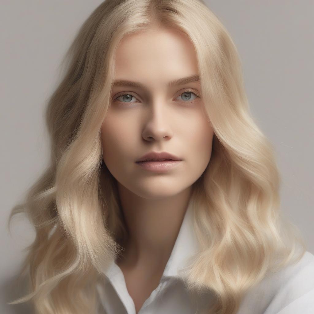 Modell mit blondierten Haaren + Veredelung mit Toner