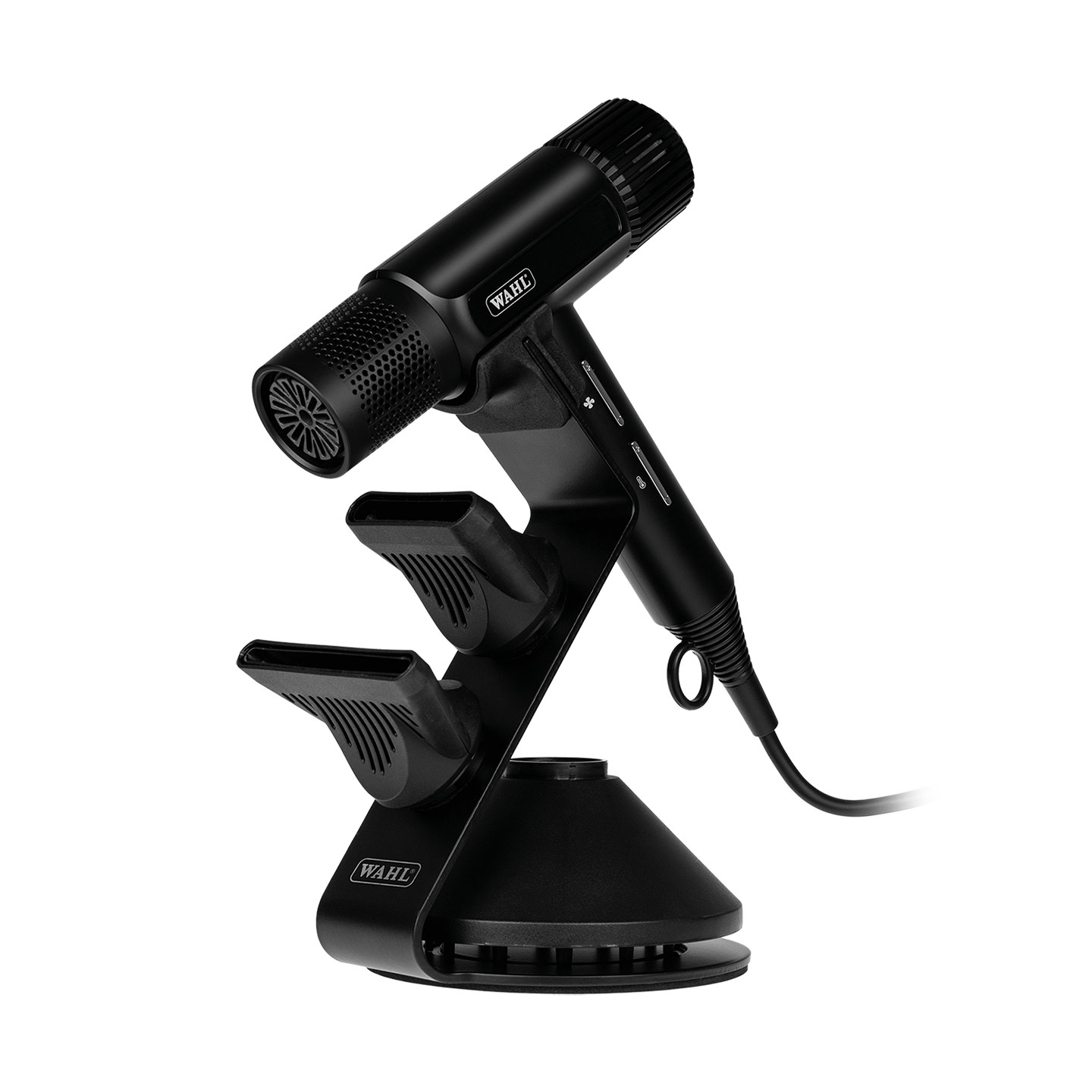 wahl-vanquish-stand-foenhalterung-mit-foen-und-zwei-duesen-schwarz-logo-klein-unten wahl-vanquish-stand-foenhalterung-mit-foen-und-zwei-duesen-schwarz-logo-klein-unten