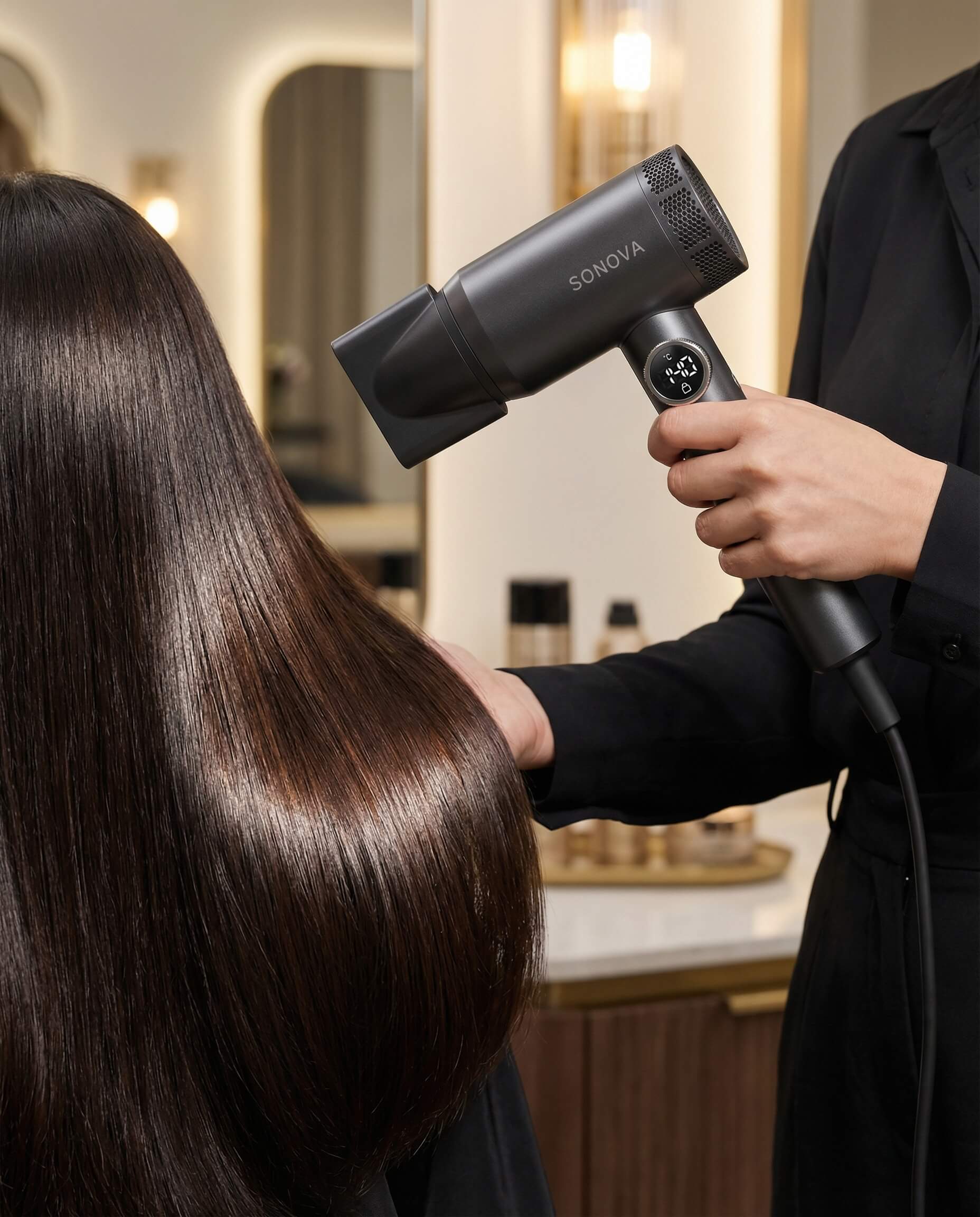 Beispielbild für getrocknete Haare mit Sonova