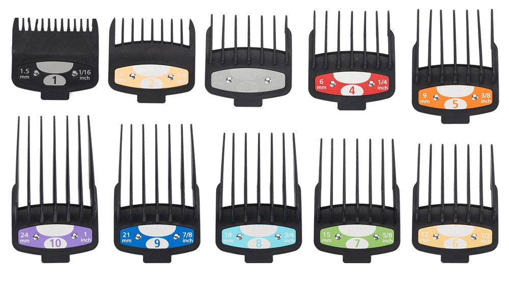 zehn-farblich-gekennzeichnete-aufsteckkaemme-fuer-den-efalock-bladecore-clipper