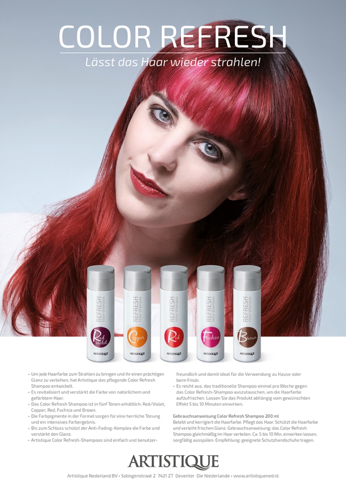 Artistique Refresh Color Shampoo Flyer