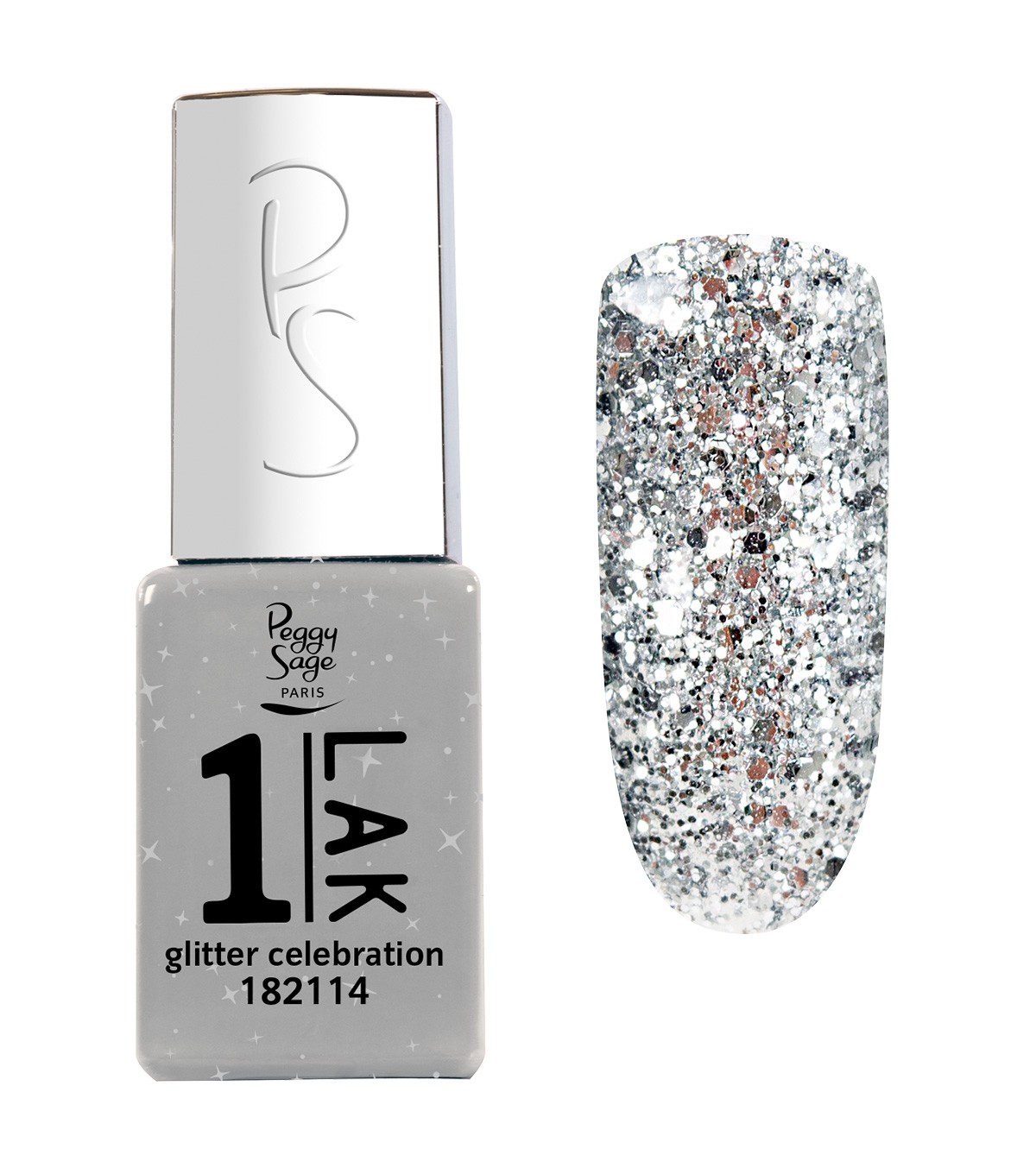 Peggy Sage 1-LAK 3 in 1 Gel Polish glitzernd 5ml
