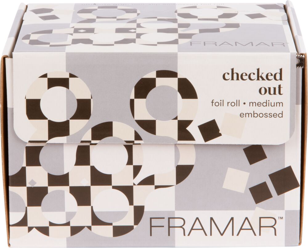 Framar Embossed Roll Checked Out 97 m Strähnenfolie