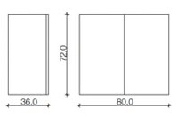 Hängeschrank 80cm Hängeschrank 80cm