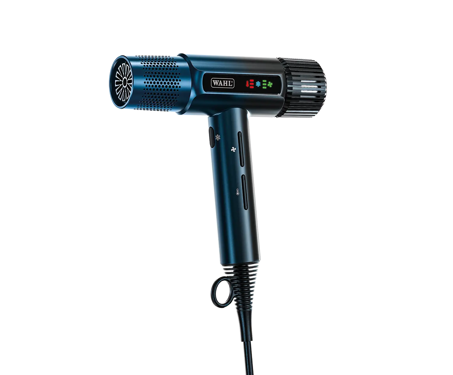 dunkelblauer-wahl-professional-vanquish-haartrockner-midnight-mit-drei-aufsaetzen-und-standfoehnhalter