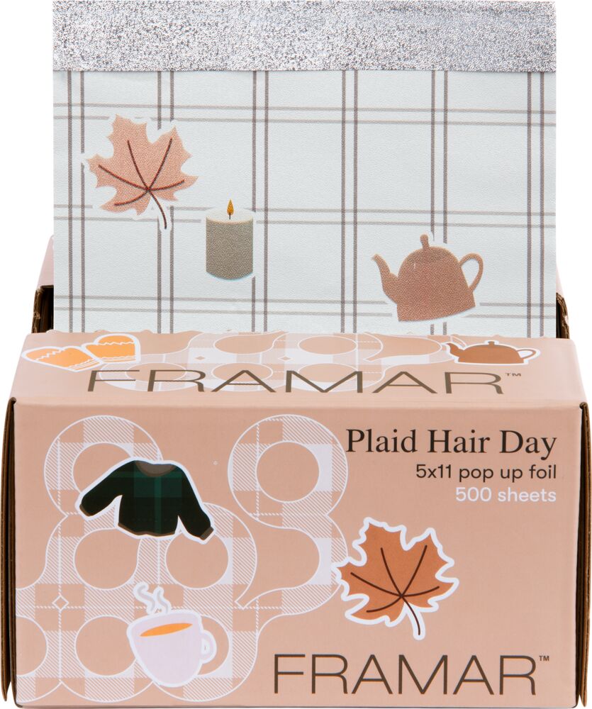 Framar Pop Up Foil Plaid Hair Day 500 Batt - Strähnenfolie Framar Pop Up Foil Plaid Hair Day 500 Batt - Strähnenfolie