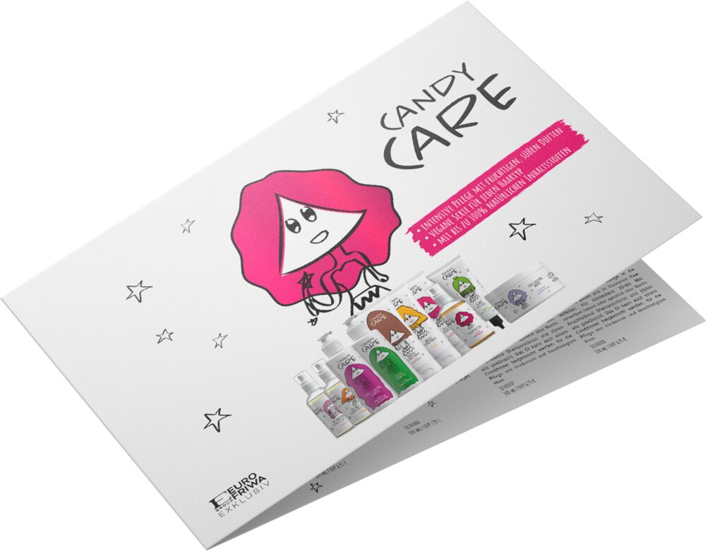 Candy Care Faltblatt DIN A4