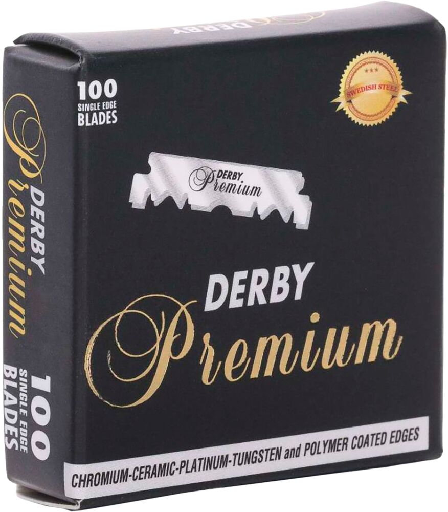 Derby PREMIUM Single Edge Rasierklingen 100 Stück (Einzelklinge) Derby PREMIUM Single Edge Rasierklingen 100 Stück (Einzelklinge)