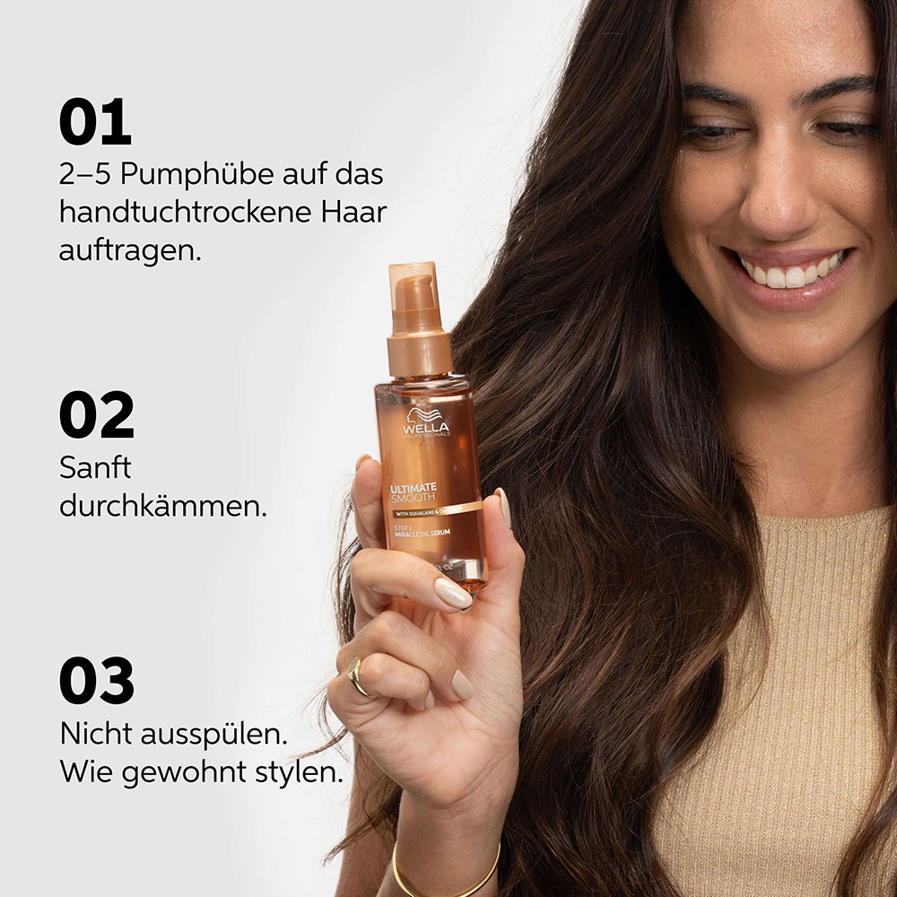Wella Ultimate Smooth Miracle Oil Serum - für glanzloses Haar