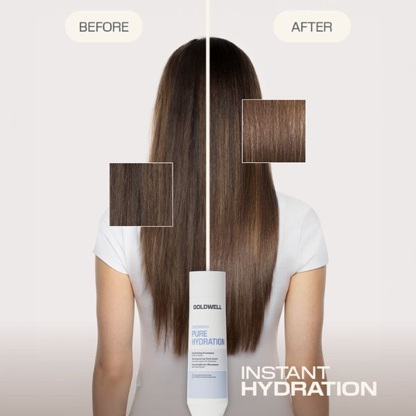 vorher-nachher-haar-mit-goldwell-dualsenses-pure-hydration-shampoo-fuer-sofortige-feuchtigkeit