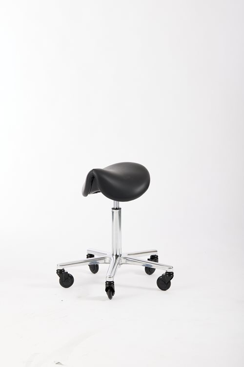 Arbeitshocker mit Sattelsitz 