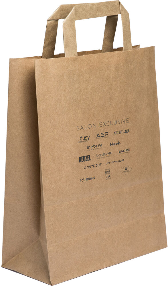 Papiertragetasche braun 22x10x28cm Papiertragetasche braun 22x10x28cm