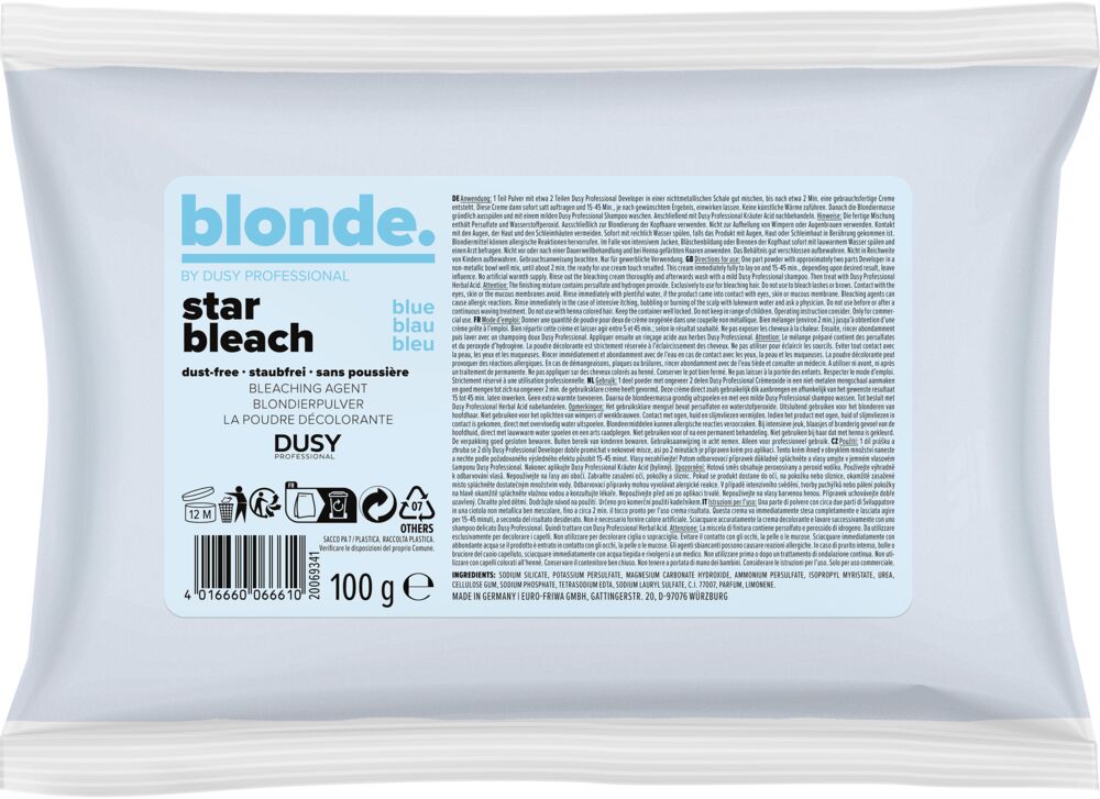 Dusy Star Bleach Blondierung (7 Töne Aufhellung) Dusy Star Bleach Blondierung (7 Töne Aufhellung)
