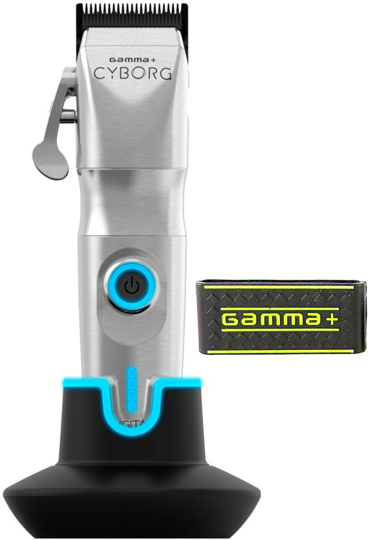 Gamma+ Clipper Cyborg Haarschneidemaschine + Rubber Grip (Überzug)