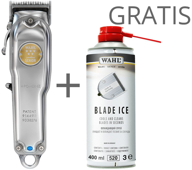 Wahl Haarschneidemaschine Cordless Senior Metall + Blade Ice Spray
