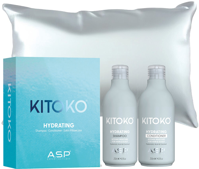 asp-kitoko-haarpflegeset-hydrating-fuer-trockenes-haar-shampoo-conditioner-verpackung-plus-satinkissenbezug