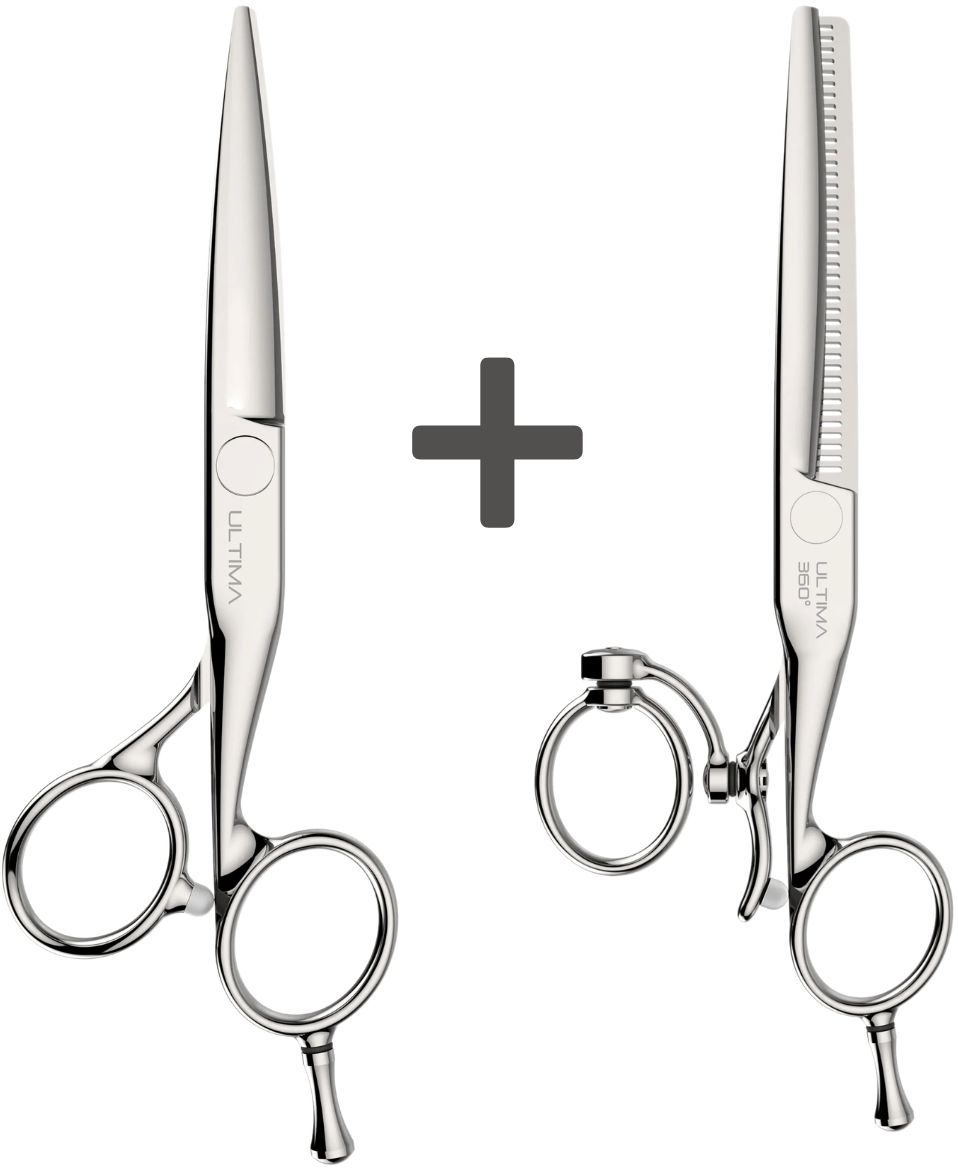 aristo-ultima-scheren-set-mit-silberner-friseurschere-und-360-grad-modellierschere-produktbild