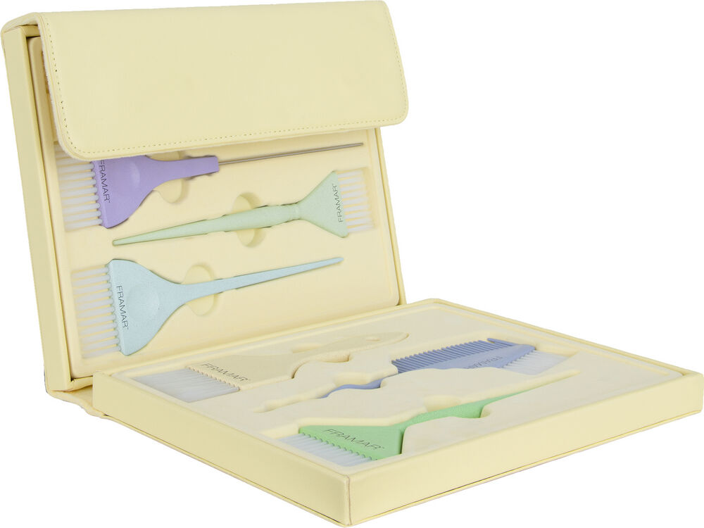 framar-faerbepinsel-set-8-stueck-in-pastell-farben-im-pastell-gelben-etui-geoeffnet