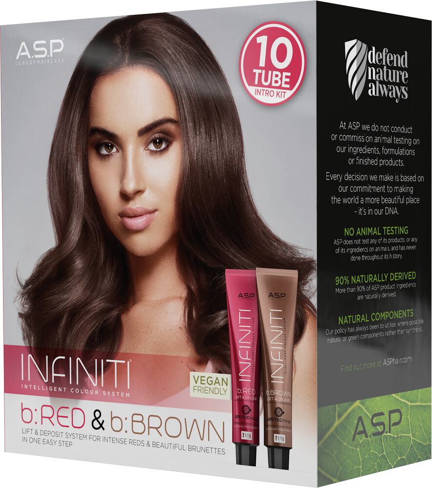 ASP Infiniti b:RED + b:BROWN Kit + Farbkarte