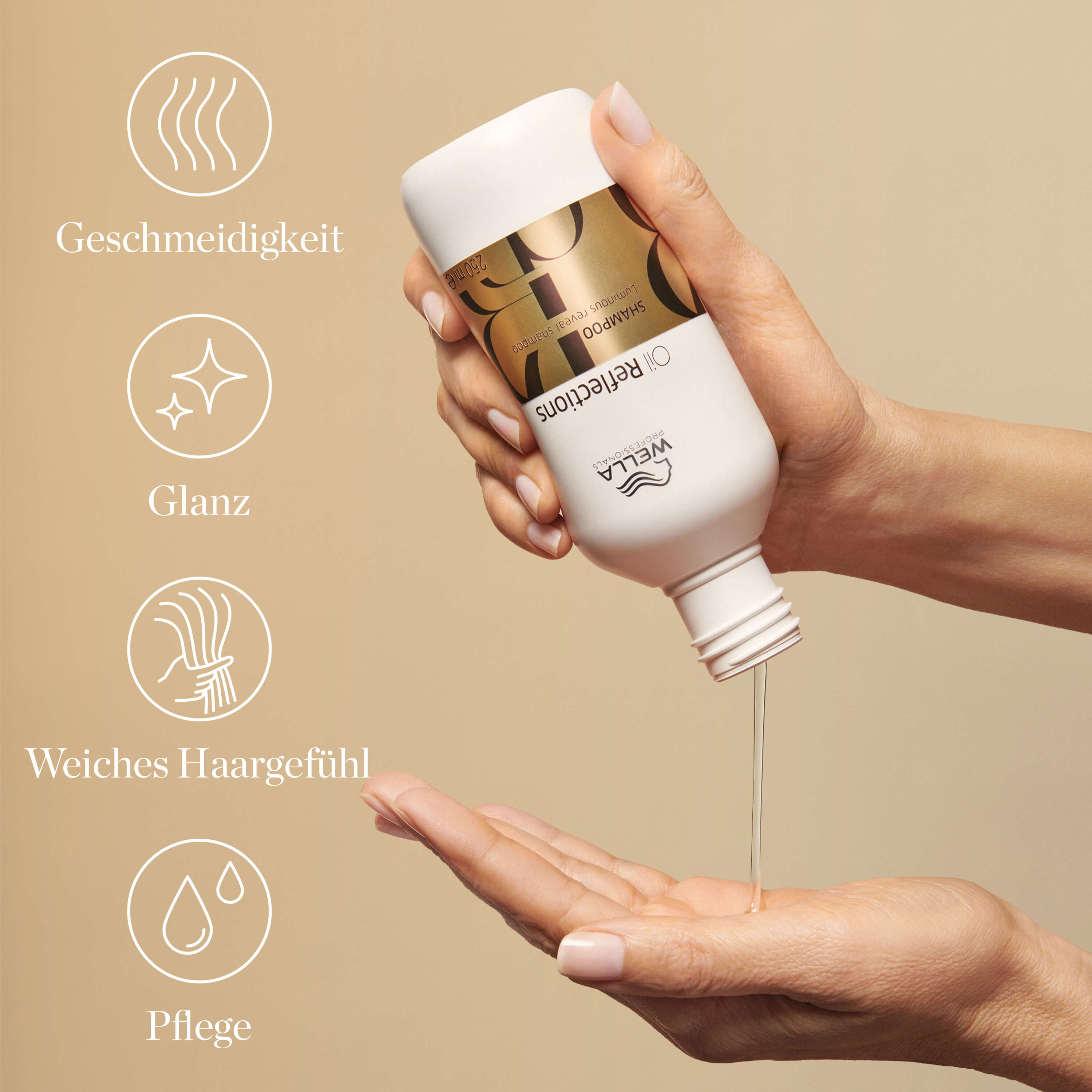 Wella Oil Reflections Shampoo für alle Haartypen  Wella Oil Reflections Shampoo für alle Haartypen