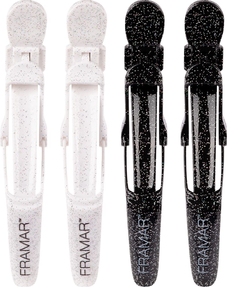 Framar Glitter Gator Grip Clips (Abteilklammern)
