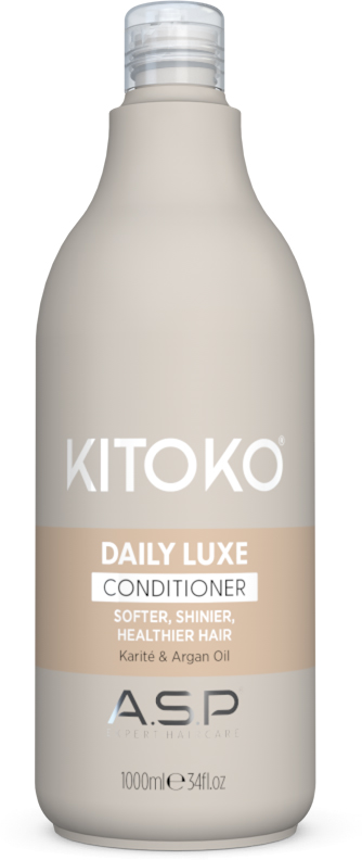 kitoko-daily-luxe-conditioner-1000ml-in-grosser-beiger-flasche-mit-klarem-deckel-fuer-alle-haartypen