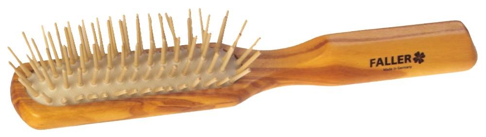 faller-buerste-aus-olivenholz-mit-holzstiften-schmal-5-reihig