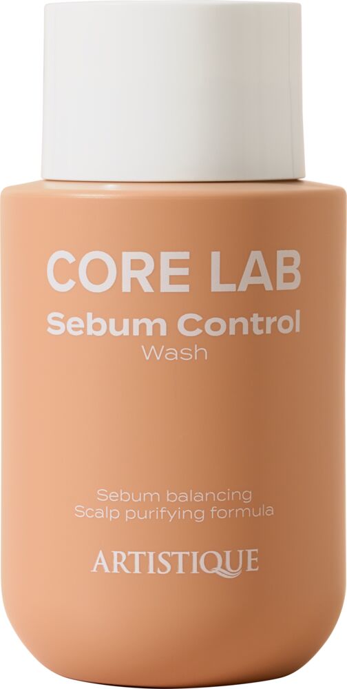 artistique-core-lab-sebum-control-wash-flasche-haarpflege-fuer-fettige-kopfhaut-in-pfirsichton-mit-weissem-deckel-250ml