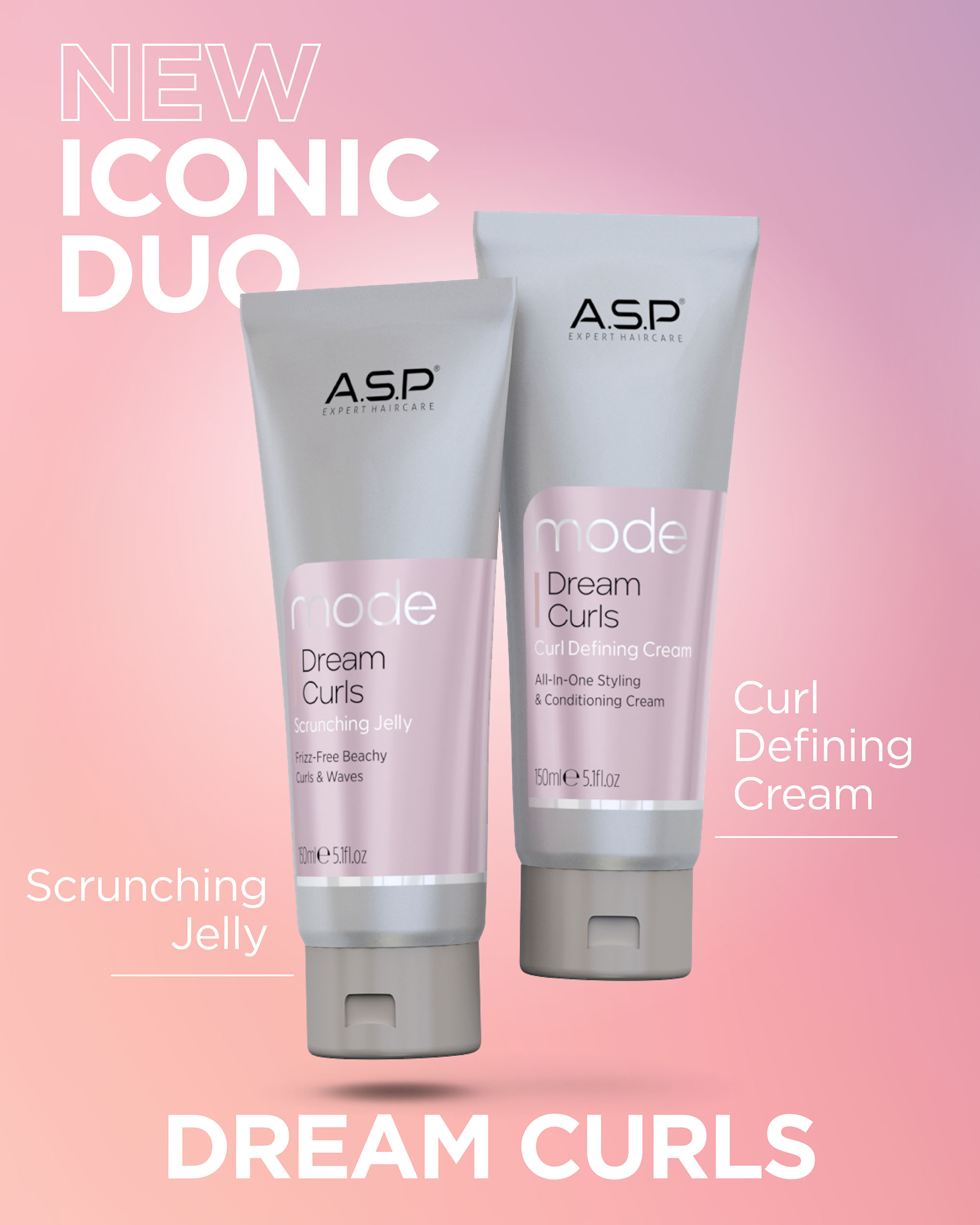 ASP MODE Dream Curls Scrunching Jelly 150ml (wirkt gegen Frizz)