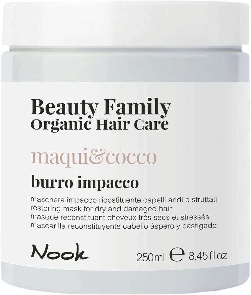 Nook Beauty Family Maqui-Beere & Kokosnuss Haarmaske: für trockenes und geschädigtes Haar 