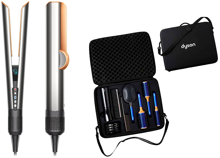 dyson-airstrait-haarglaetter-in-nickel-kupfer-mit-gratis-styling-demo-brush-kit-im-koffer