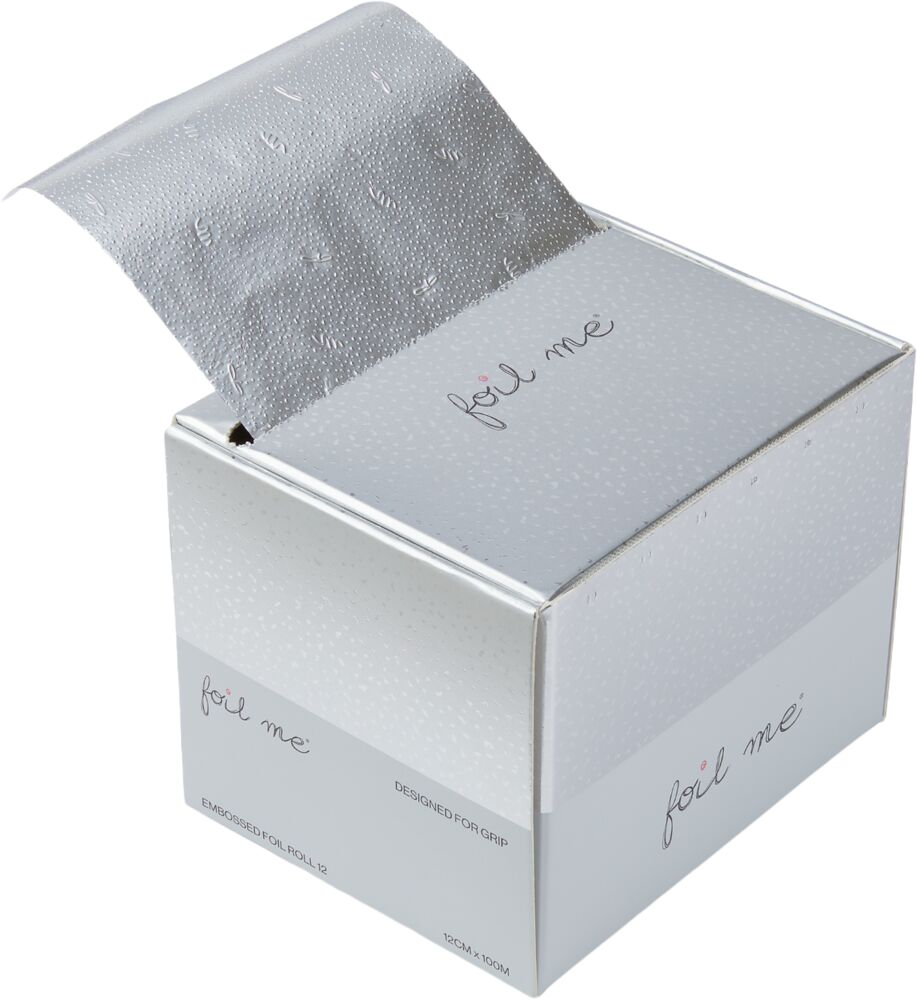 Foil Me Strähnenfolie Embossed Foil Roll Silver 100 m (30 x 30 cm)