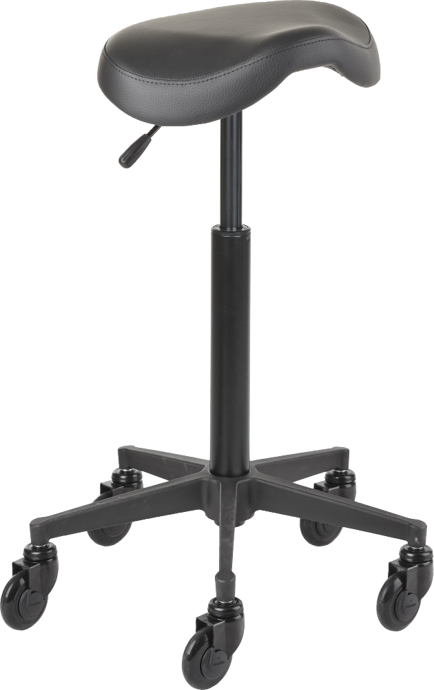 Efa Rollhocker Clic Tec Saddle schwarz L