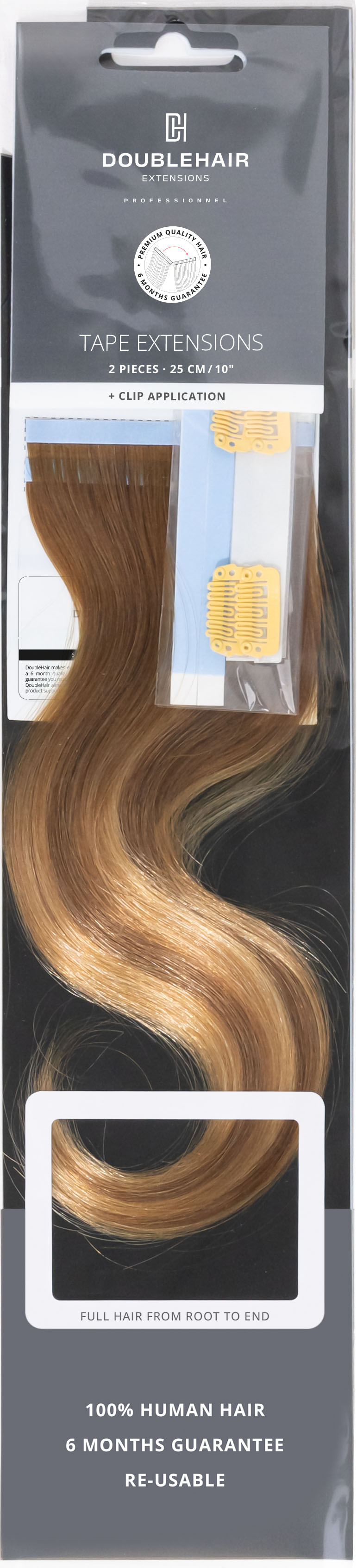 Tape Extensions + Clip Application 25cm Tape Extensions + Clip Application 25cm