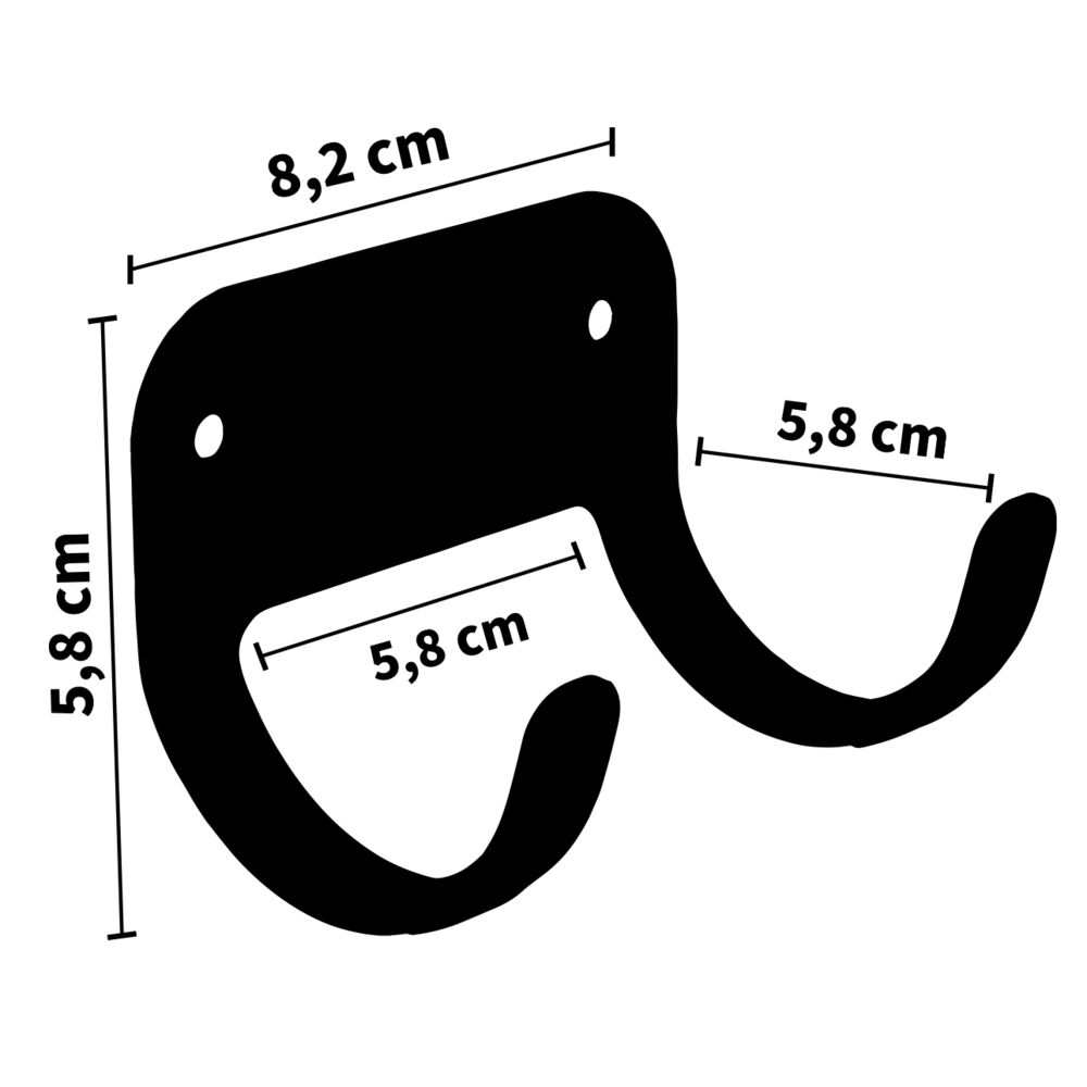 Efalock Fönhalter Metall schwarz