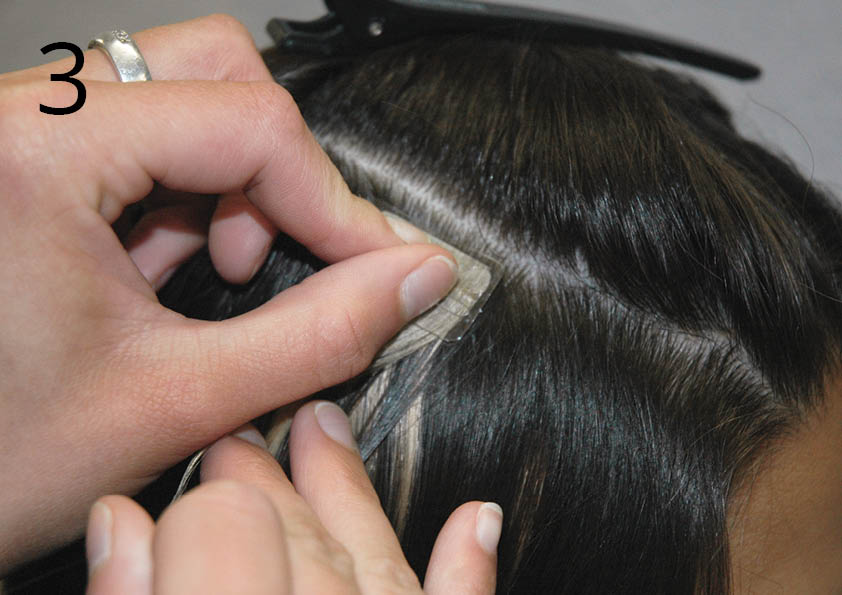 doublehair_tape_extensions_easy_length_und_volume_anwendung_step_3