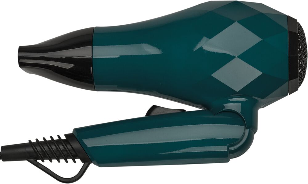 efalock-mini-haartrockner-teal-star-gruen-gebeugt-um-flexibilitaet-zu-zeigen-mit-schwarze-ondulierduese