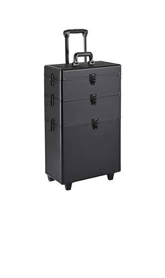 Efalock-Rollkoffer-schwarz-stehend-frontansicht Efalock-Rollkoffer-schwarz-stehend-frontansicht