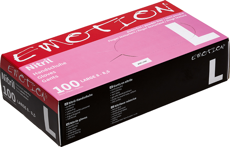 Efalock Emotion Nitril-Handschuhe pink 100 Stück